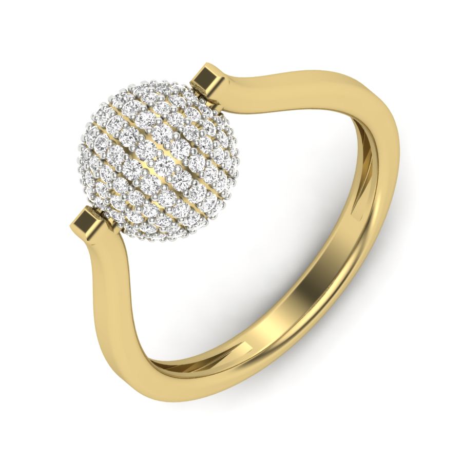 Yellow Gold Plated Sterling Silver Ring