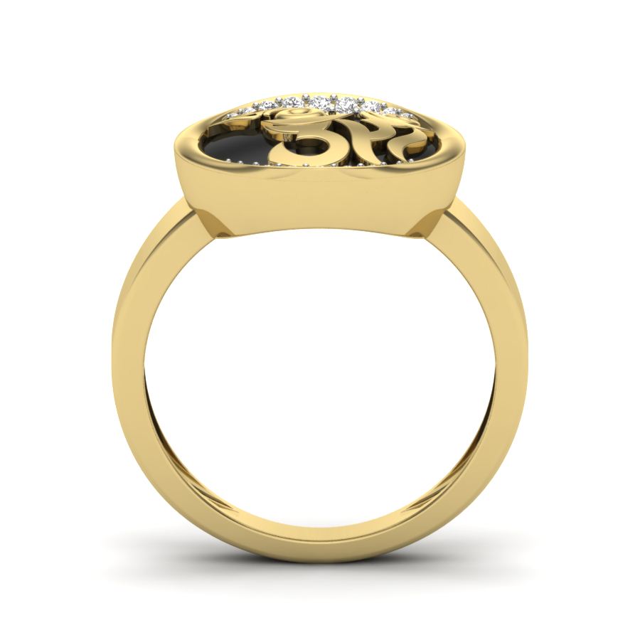Yellow Gold Plated Sterling Silver Ring