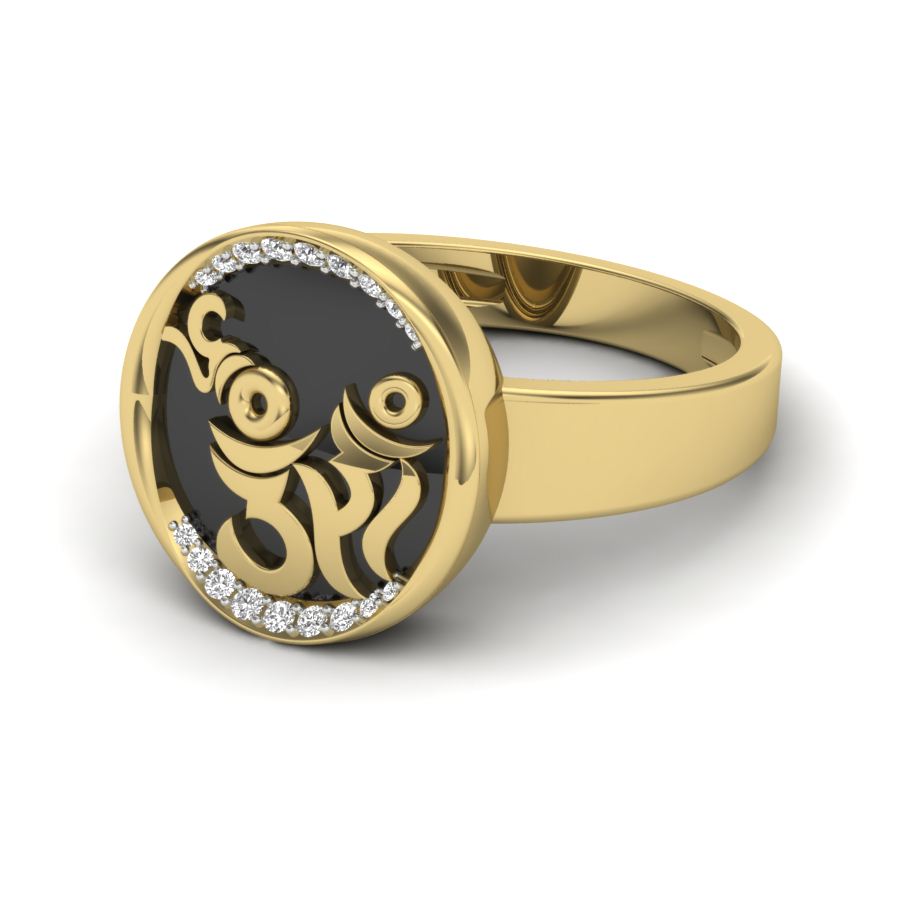 Yellow Gold Plated Sterling Silver Ring