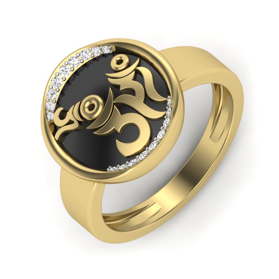 Yellow Gold Plated Sterling Silver Ring