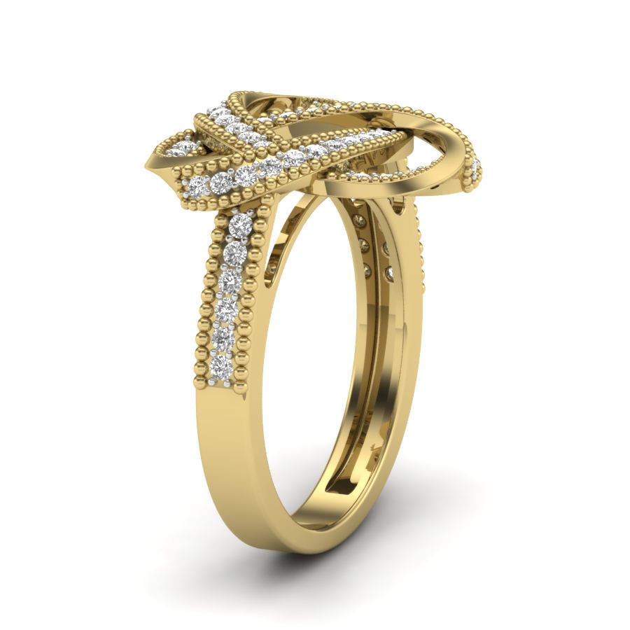 Yellow Gold Plated Sterling Silver Ring