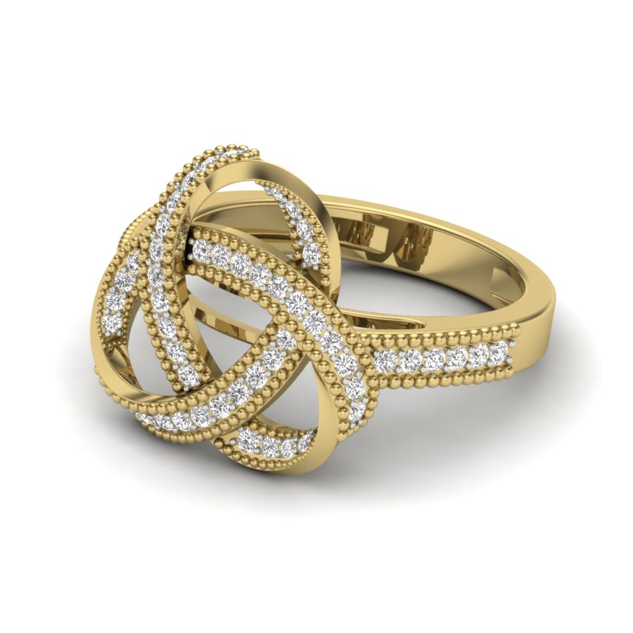 Yellow Gold Plated Sterling Silver Ring