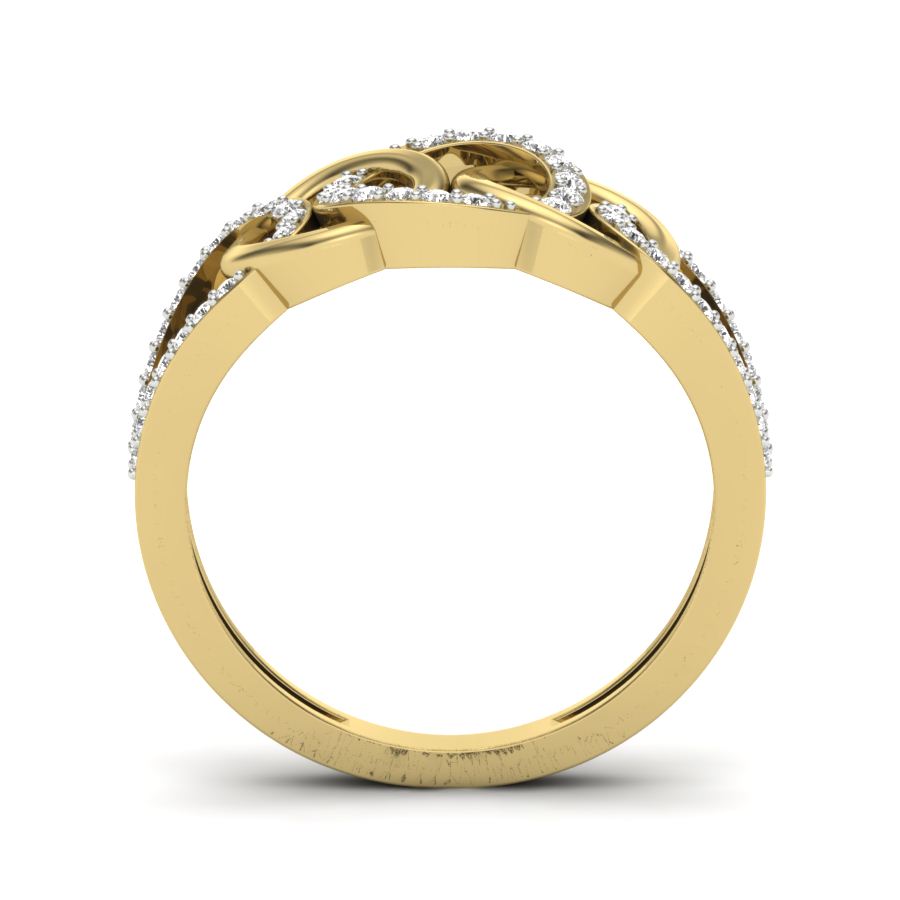 Yellow Gold Plated Sterling Silver Ring