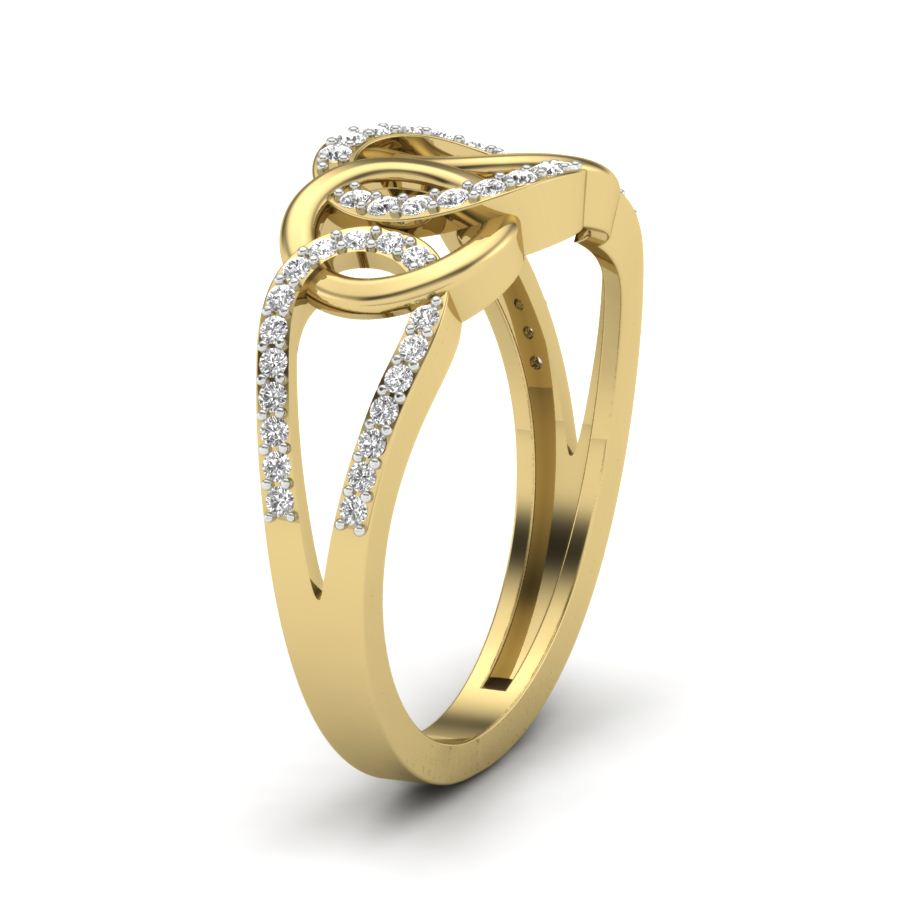 Yellow Gold Plated Sterling Silver Ring