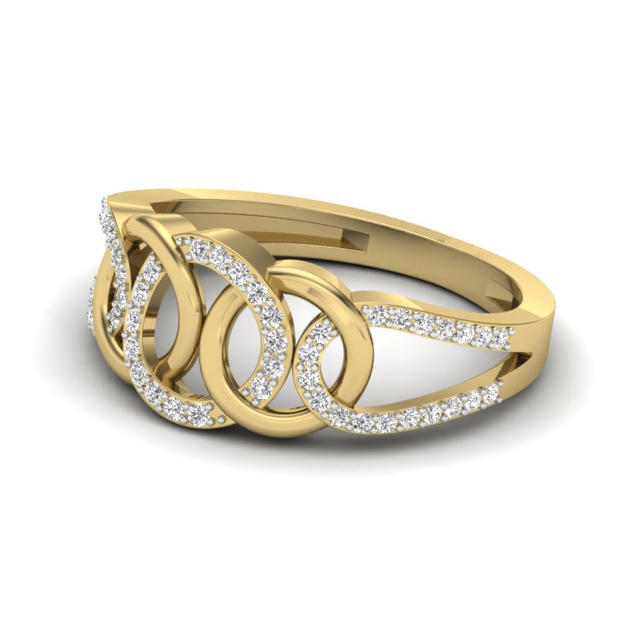 Yellow Gold Plated Sterling Silver Ring