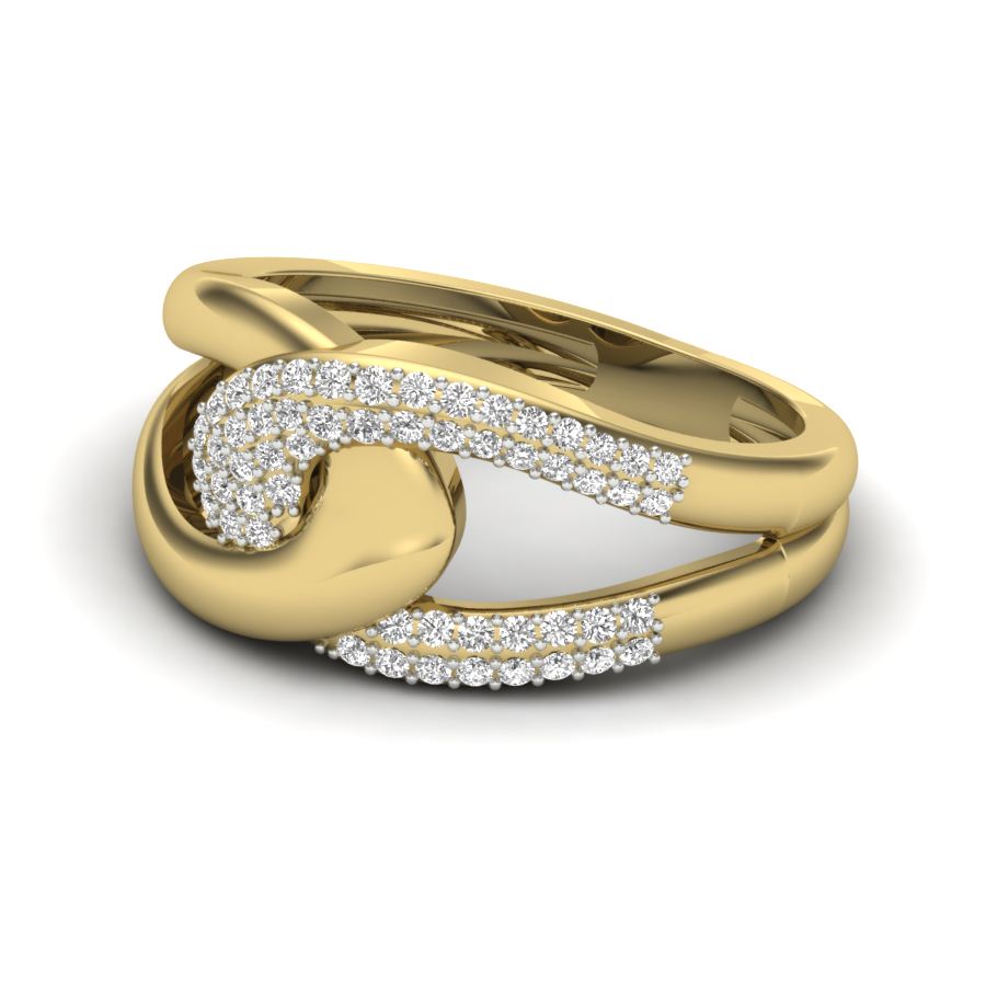 Yellow Gold Plated Sterling Silver Ring