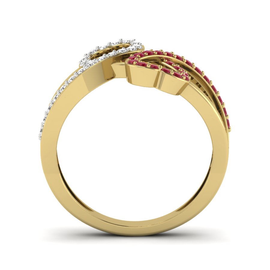 Yellow Gold Plated Sterling Silver Ring