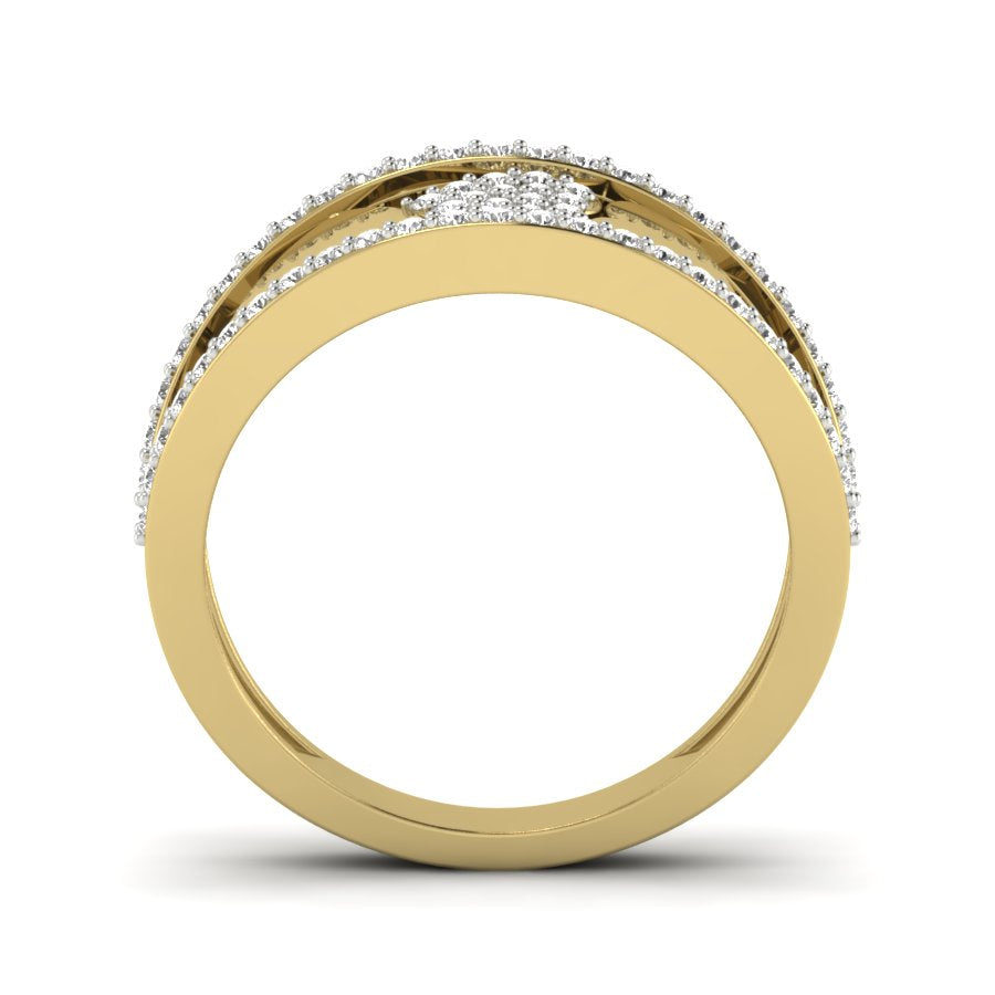 Yellow Gold Plated Sterling Silver Ring