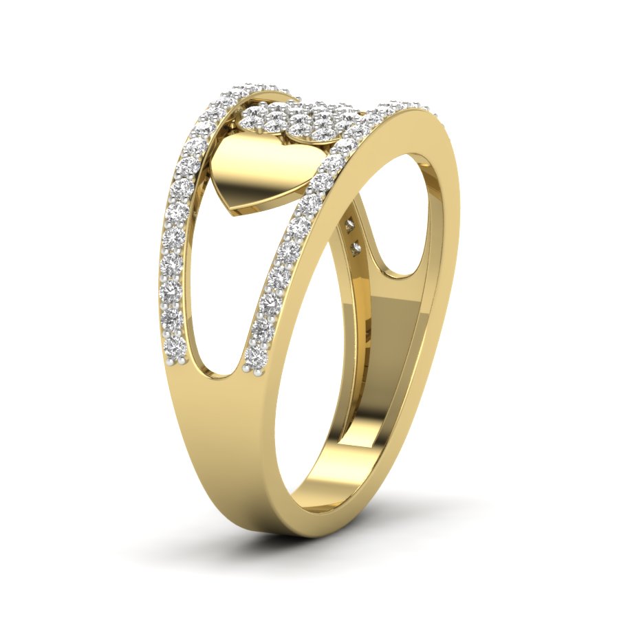 Yellow Gold Plated Sterling Silver Ring