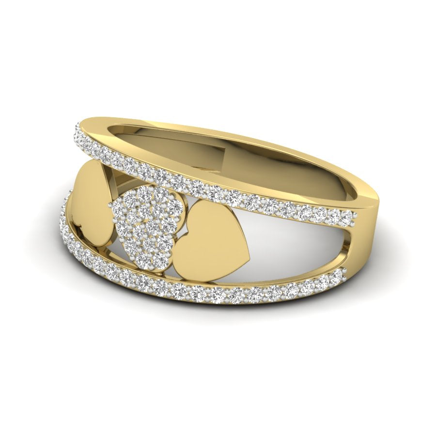 Yellow Gold Plated Sterling Silver Ring