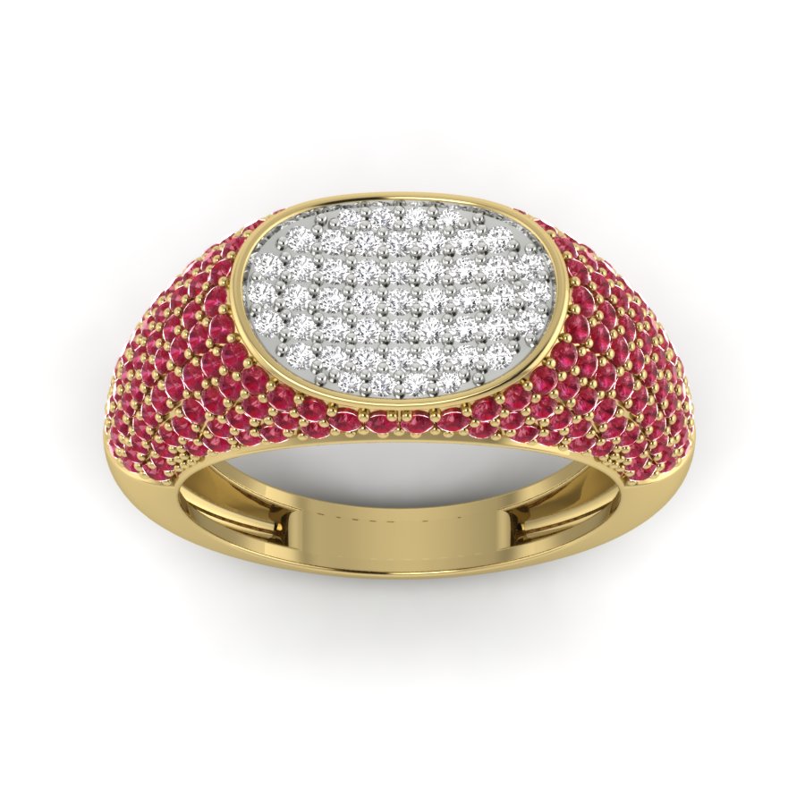 Yellow Gold Plated Sterling Silver Ring