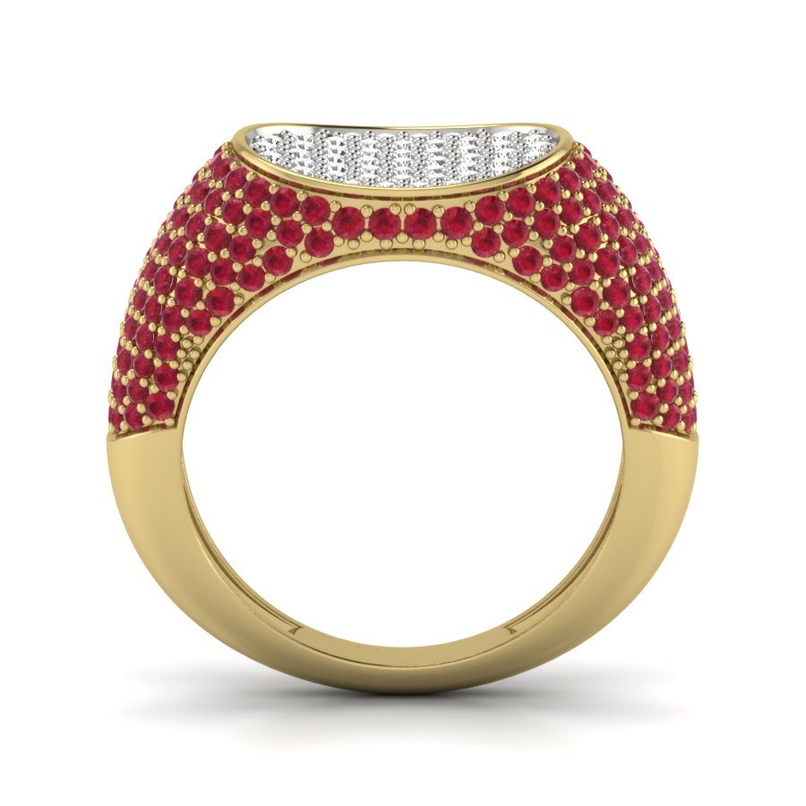 Yellow Gold Plated Sterling Silver Ring
