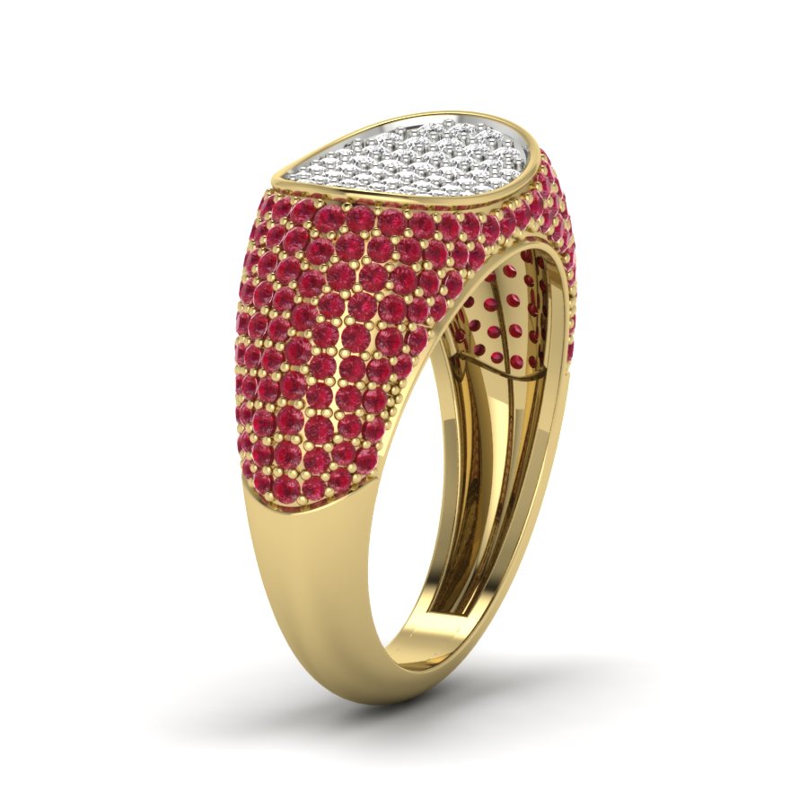 Yellow Gold Plated Sterling Silver Ring