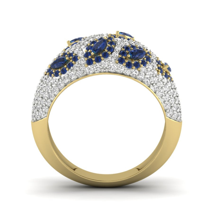 Yellow Gold Plated Sterling Silver Ring