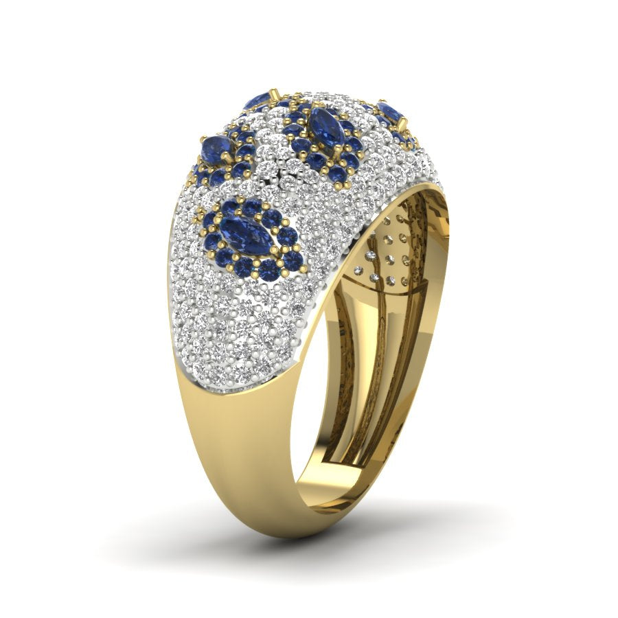 Yellow Gold Plated Sterling Silver Ring