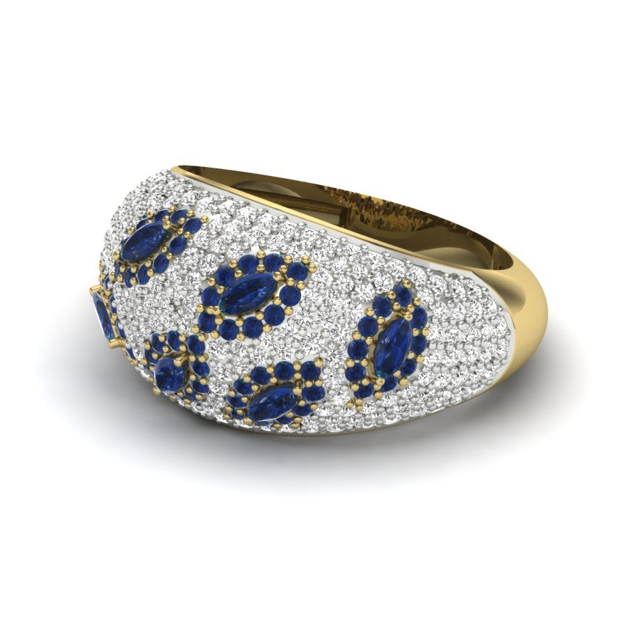 Yellow Gold Plated Sterling Silver Ring