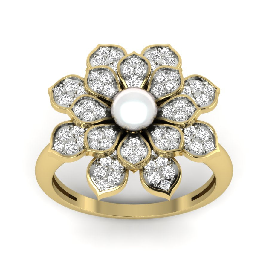 Yellow Gold Plated Sterling Silver Ring