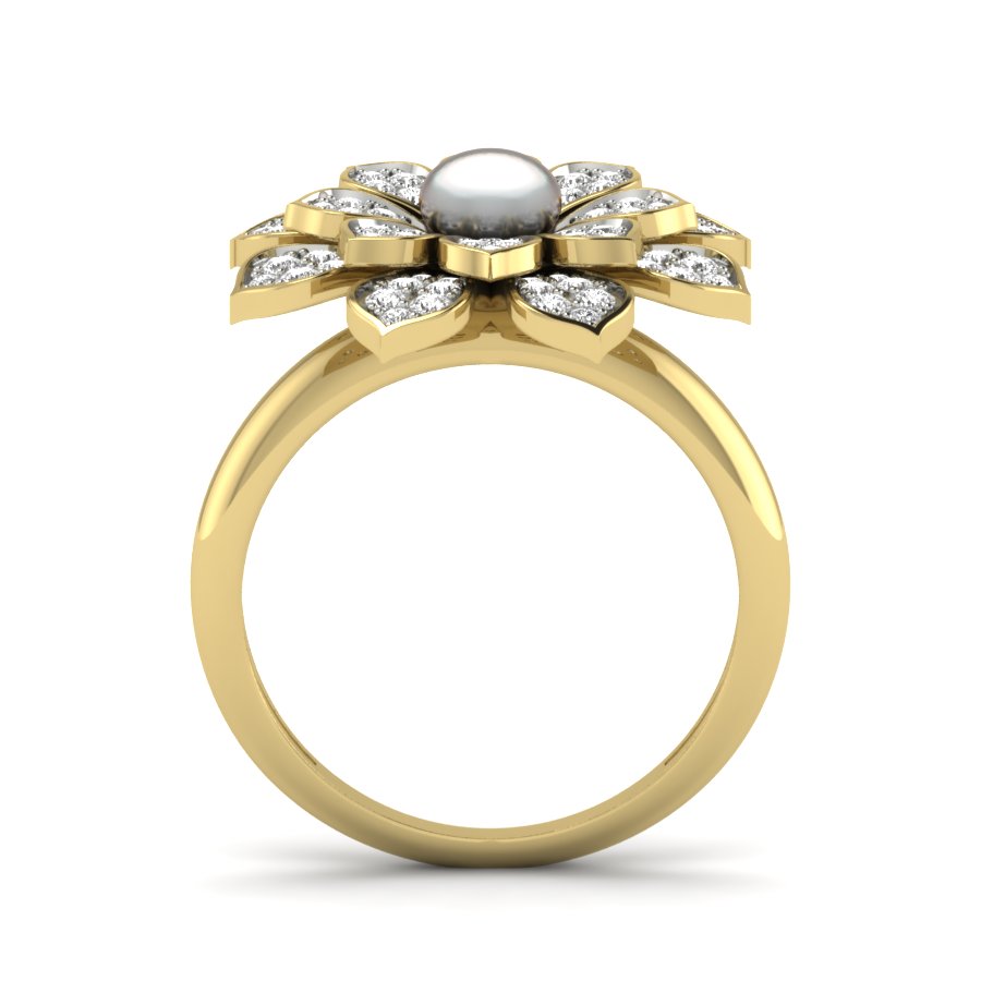 Yellow Gold Plated Sterling Silver Ring