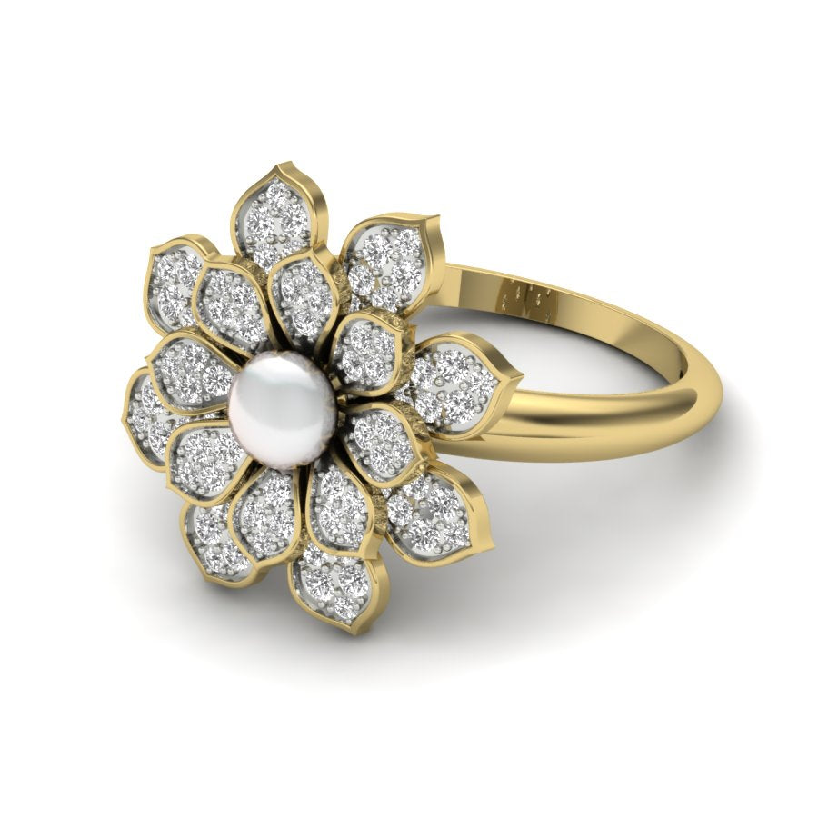 Yellow Gold Plated Sterling Silver Ring