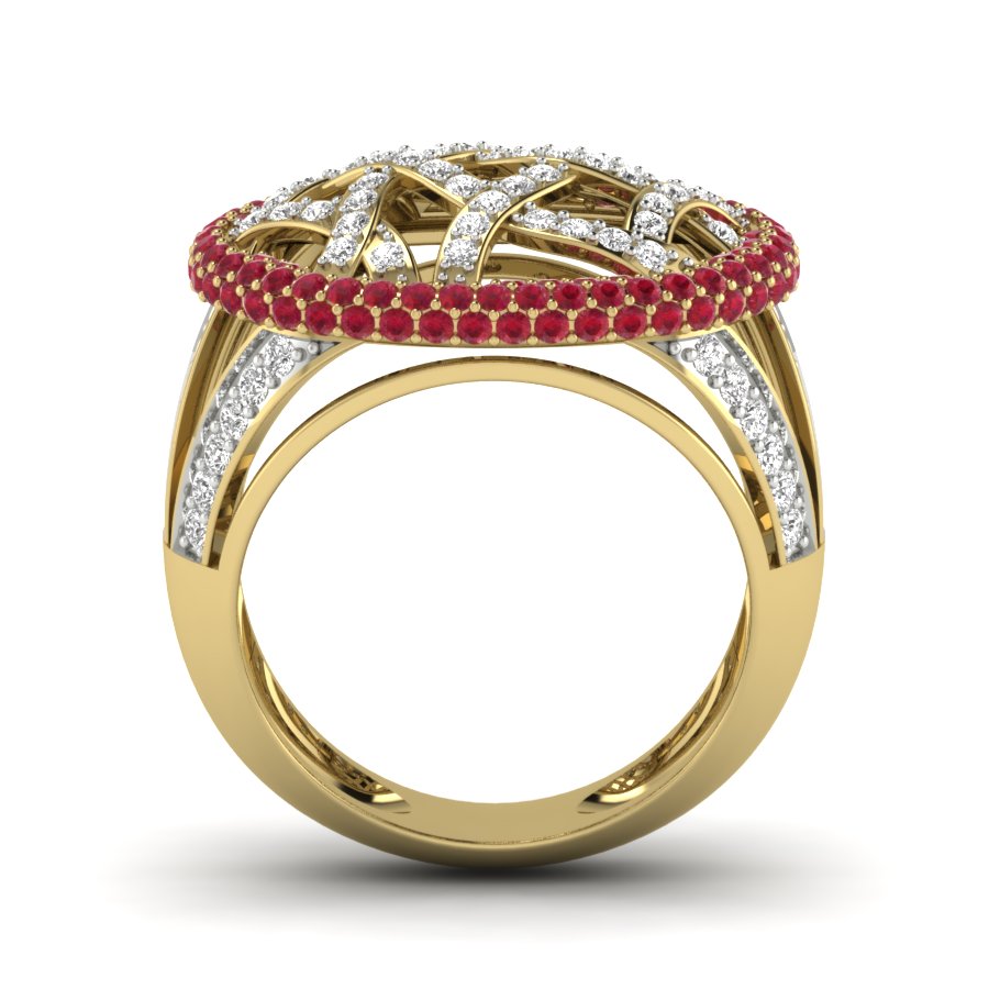 Yellow Gold Plated Sterling Silver Ring