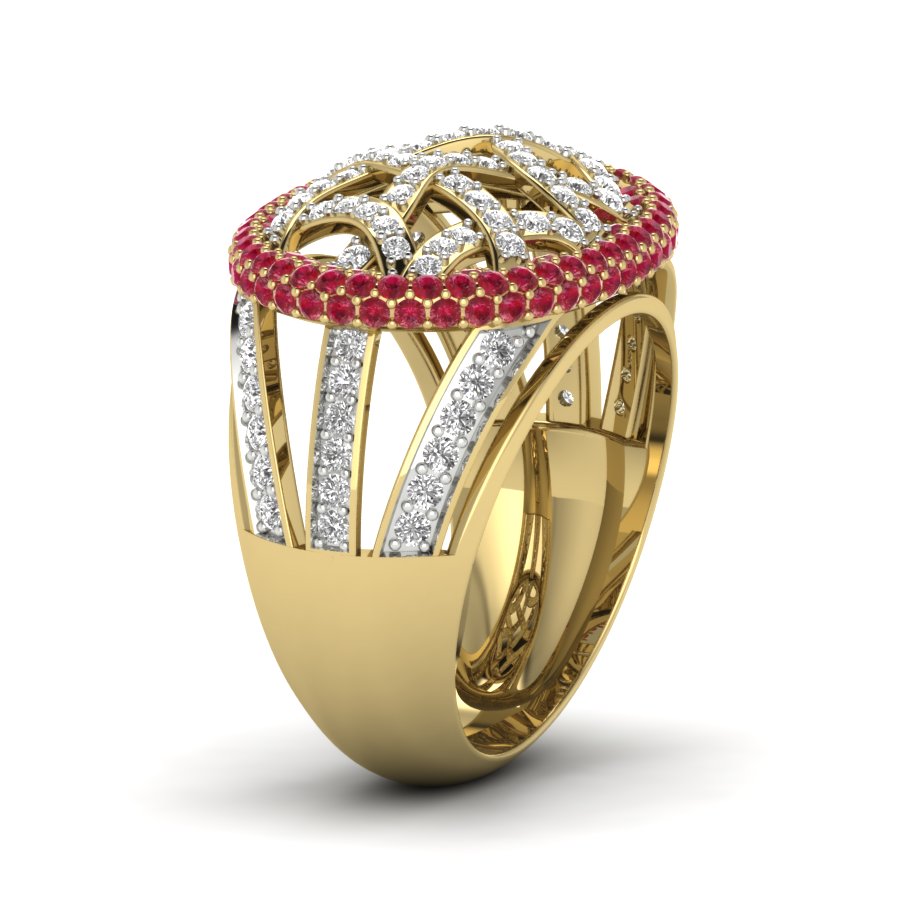 Yellow Gold Plated Sterling Silver Ring