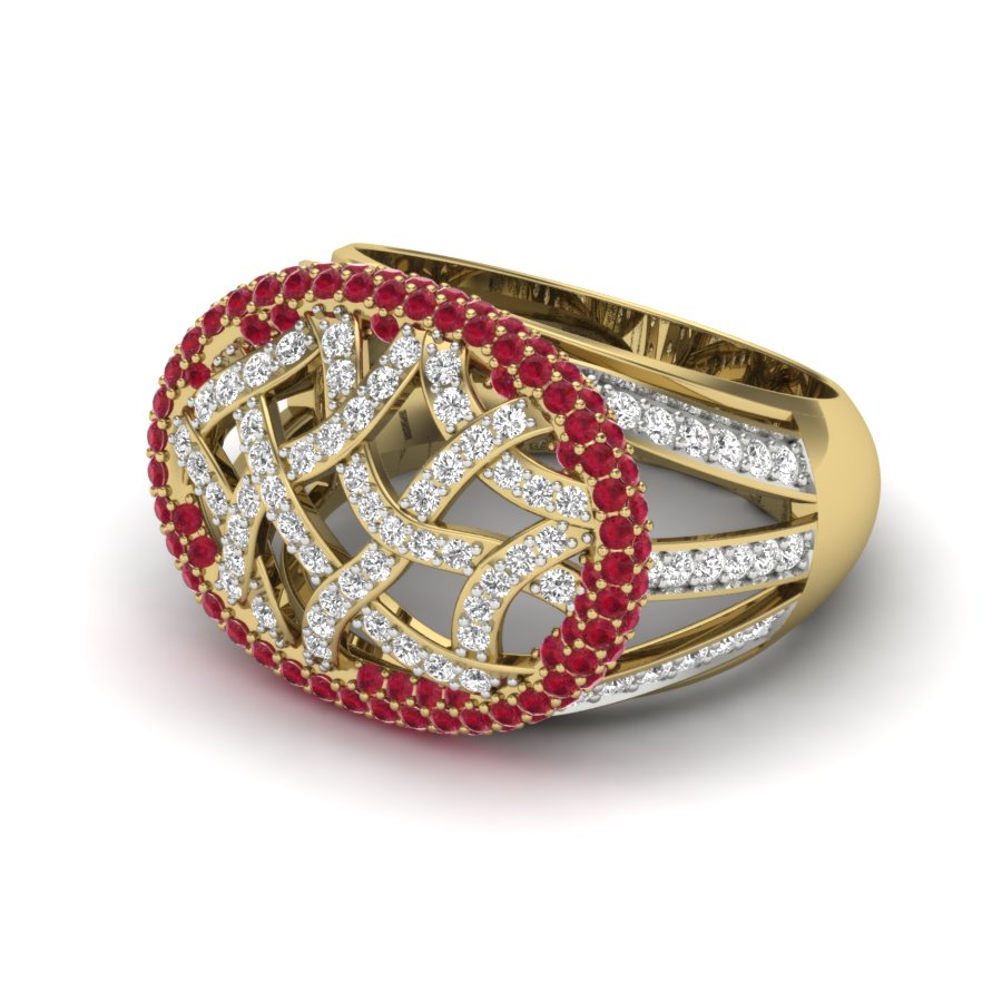 Yellow Gold Plated Sterling Silver Ring