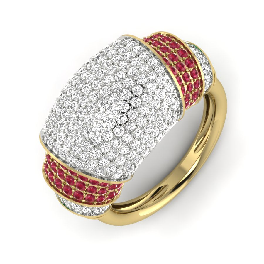 Yellow Gold Plated Sterling Silver Ring