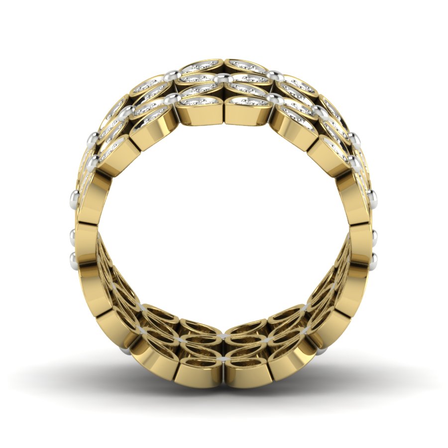 Yellow Gold Plated Sterling Silver Ring