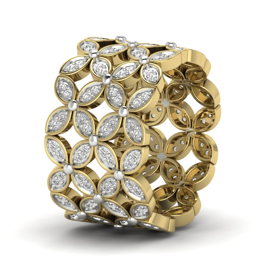 Yellow Gold Plated Sterling Silver Ring