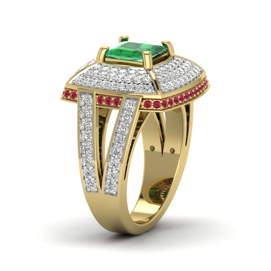 Yellow Gold Plated Sterling Silver Ring