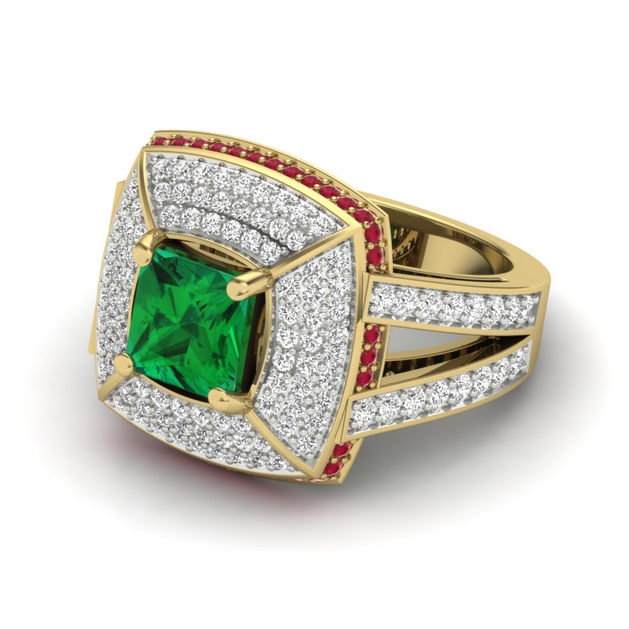 Yellow Gold Plated Sterling Silver Ring