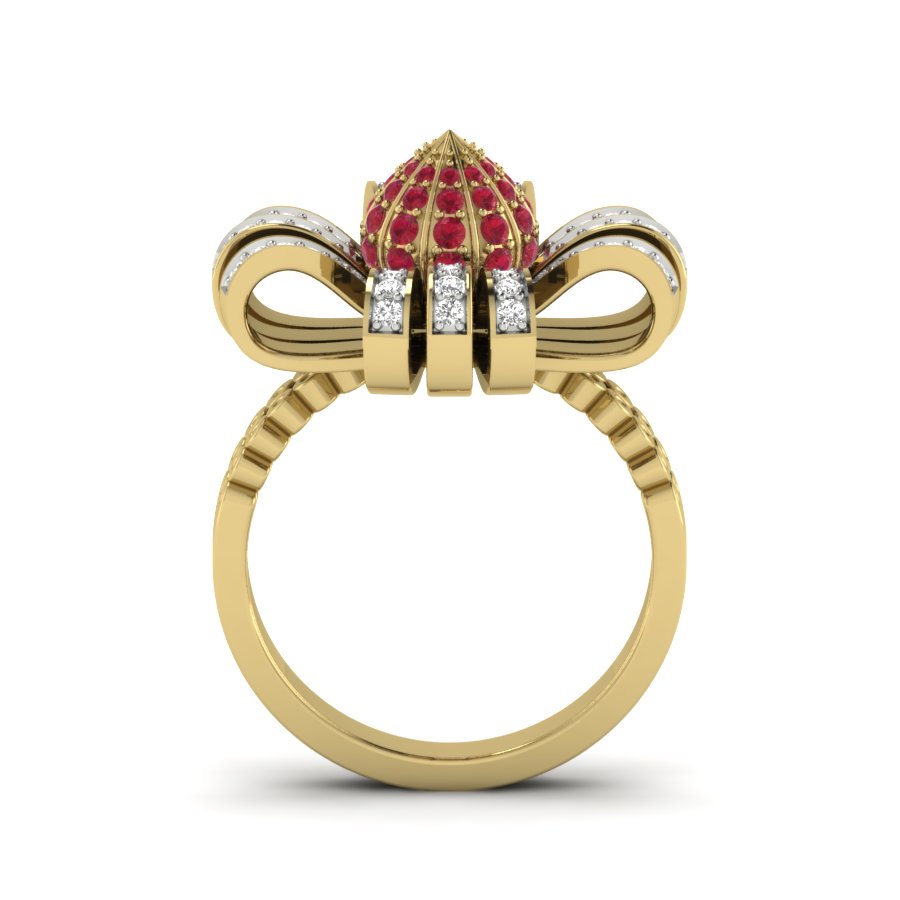 Yellow Gold Plated Sterling Silver Ring