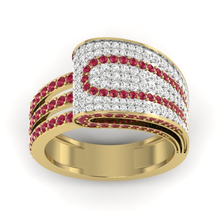 Yellow Gold Plated Sterling Silver Ring