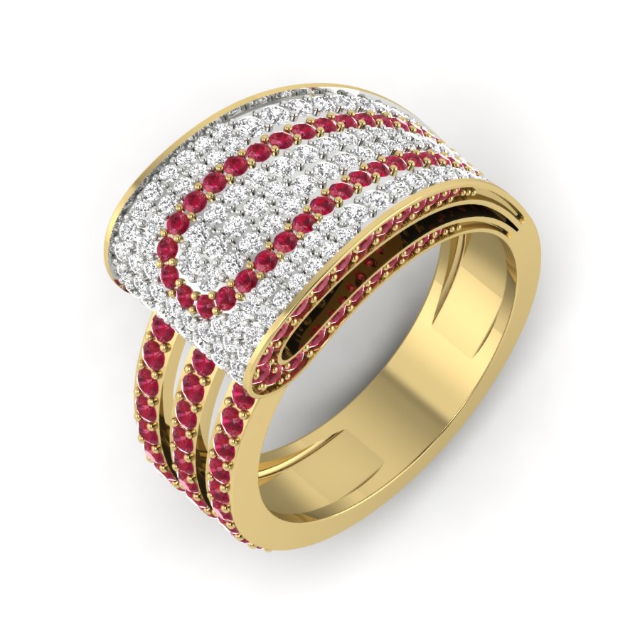 Yellow Gold Plated Sterling Silver Ring