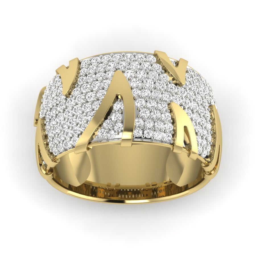 Yellow Gold Plated Sterling Silver Ring