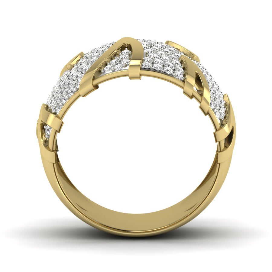 Yellow Gold Plated Sterling Silver Ring