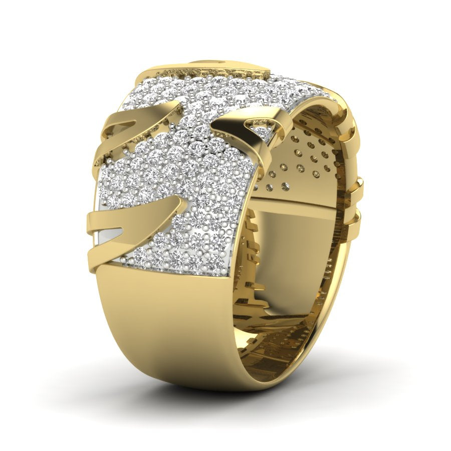 Yellow Gold Plated Sterling Silver Ring