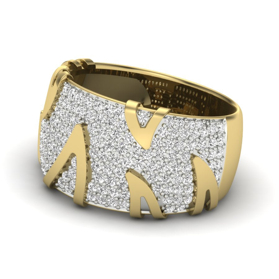 Yellow Gold Plated Sterling Silver Ring