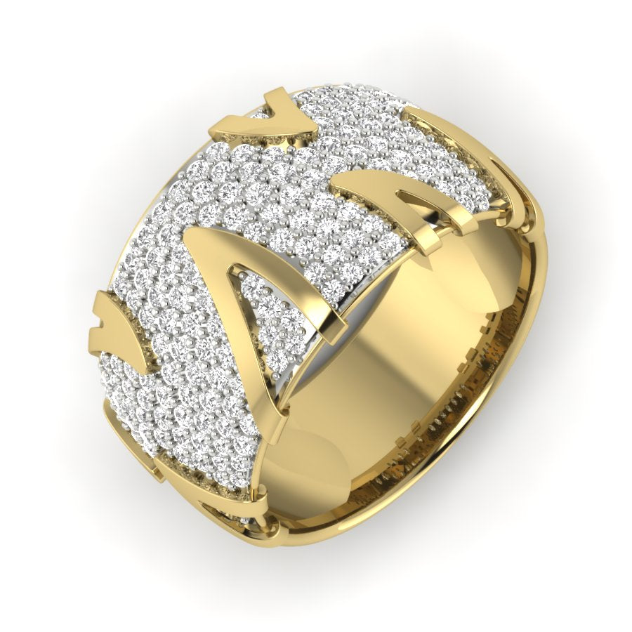Yellow Gold Plated Sterling Silver Ring