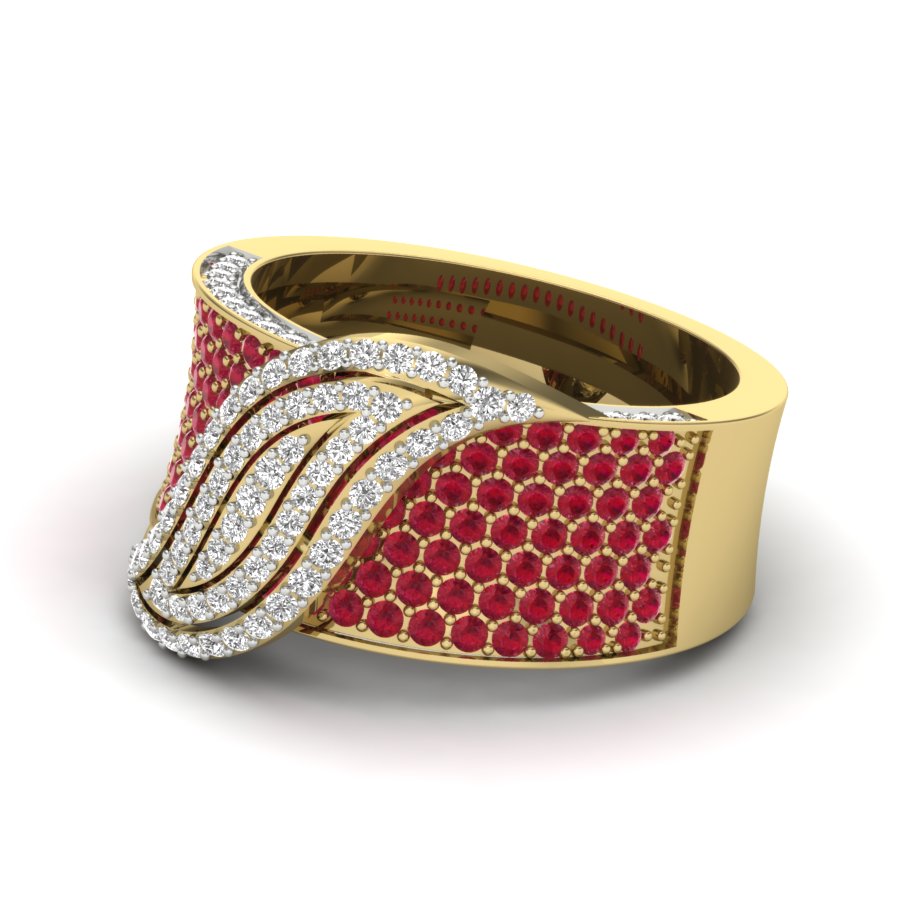 Yellow Gold Plated Sterling Silver Ring