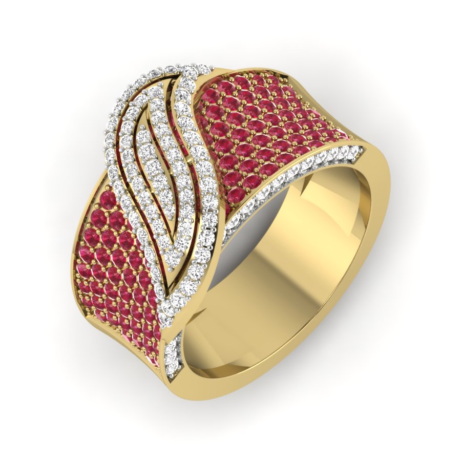 Yellow Gold Plated Sterling Silver Ring
