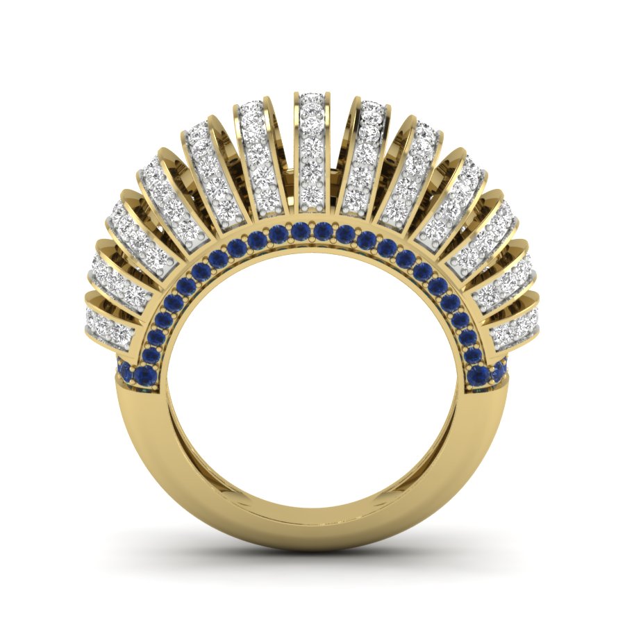 Yellow Gold Plated Sterling Silver Ring