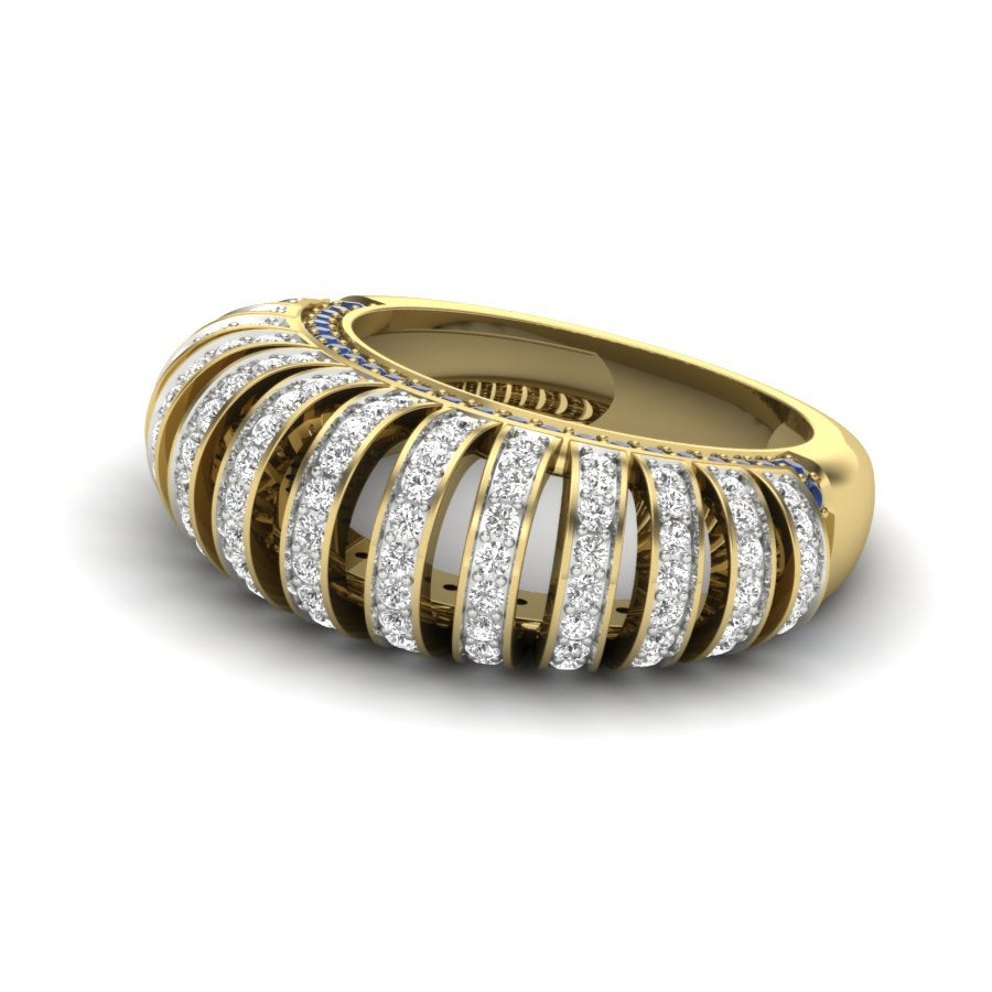 Yellow Gold Plated Sterling Silver Ring