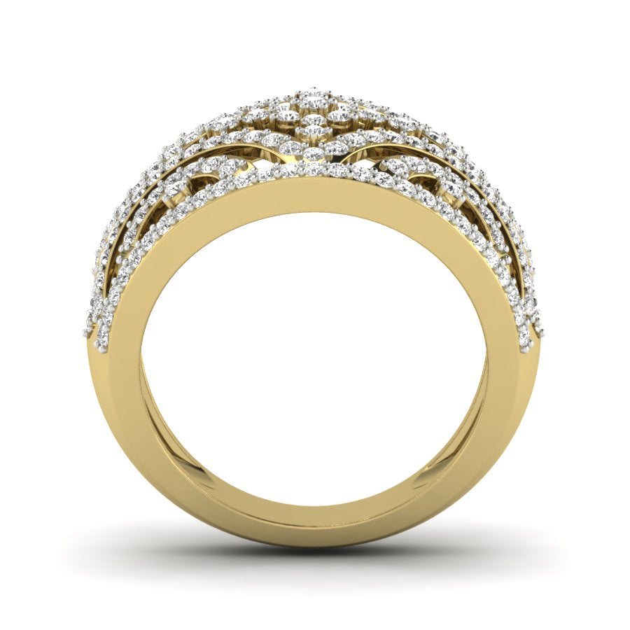 Yellow Gold Plated Sterling Silver Ring