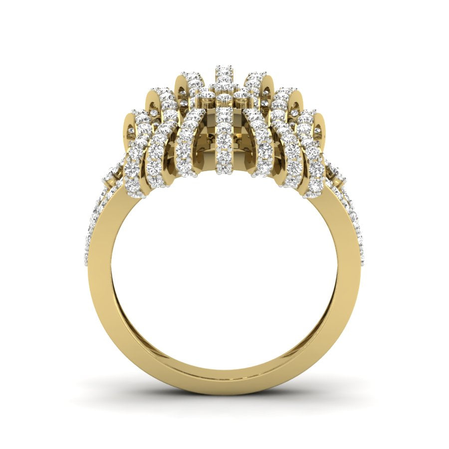 Yellow Gold Plated Sterling Silver Ring