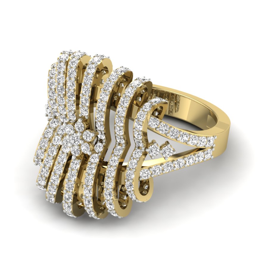 Yellow Gold Plated Sterling Silver Ring