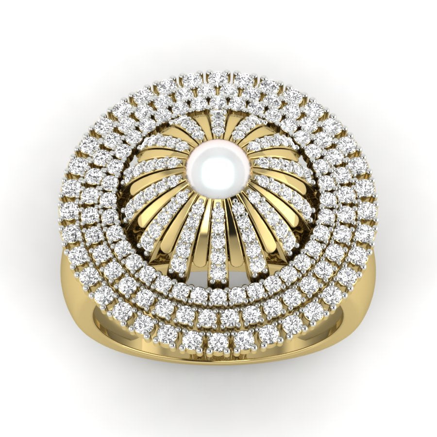 Yellow Gold Plated Sterling Silver Ring