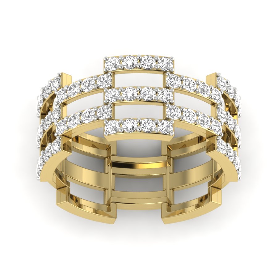 Yellow Gold Plated Sterling Silver Ring