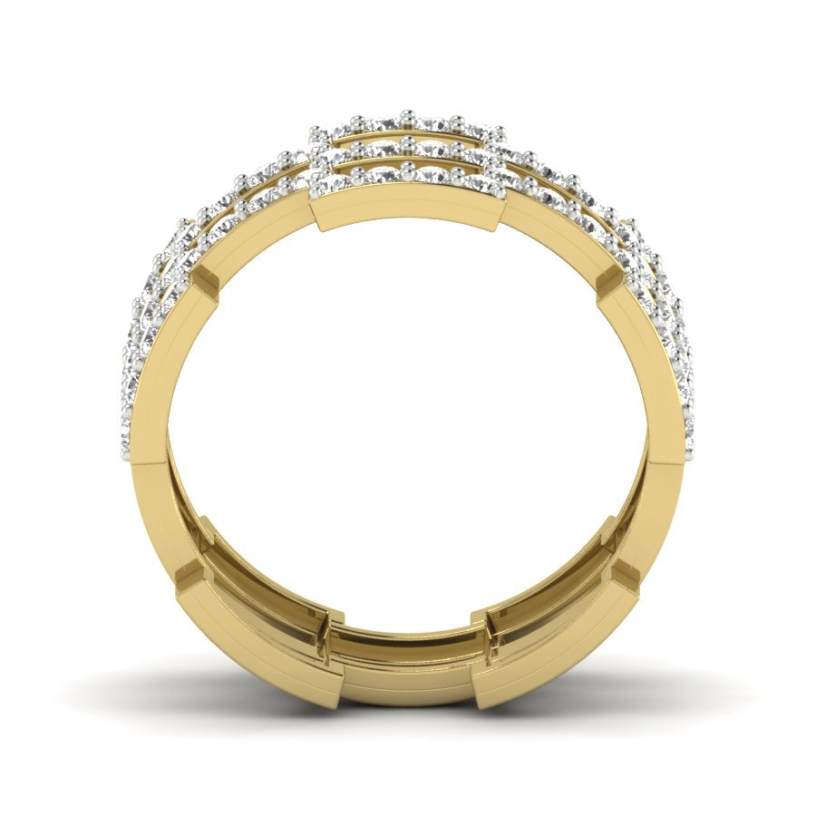 Yellow Gold Plated Sterling Silver Ring