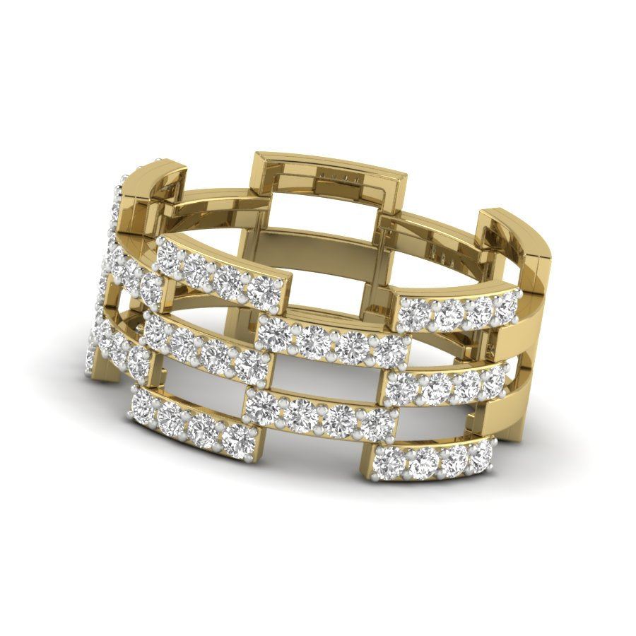 Yellow Gold Plated Sterling Silver Ring